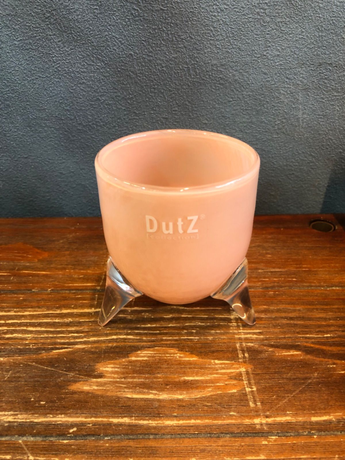 DutZ ボトルベース　エビータ　サーモン　フラワーベース　小　ガラス　ピンク