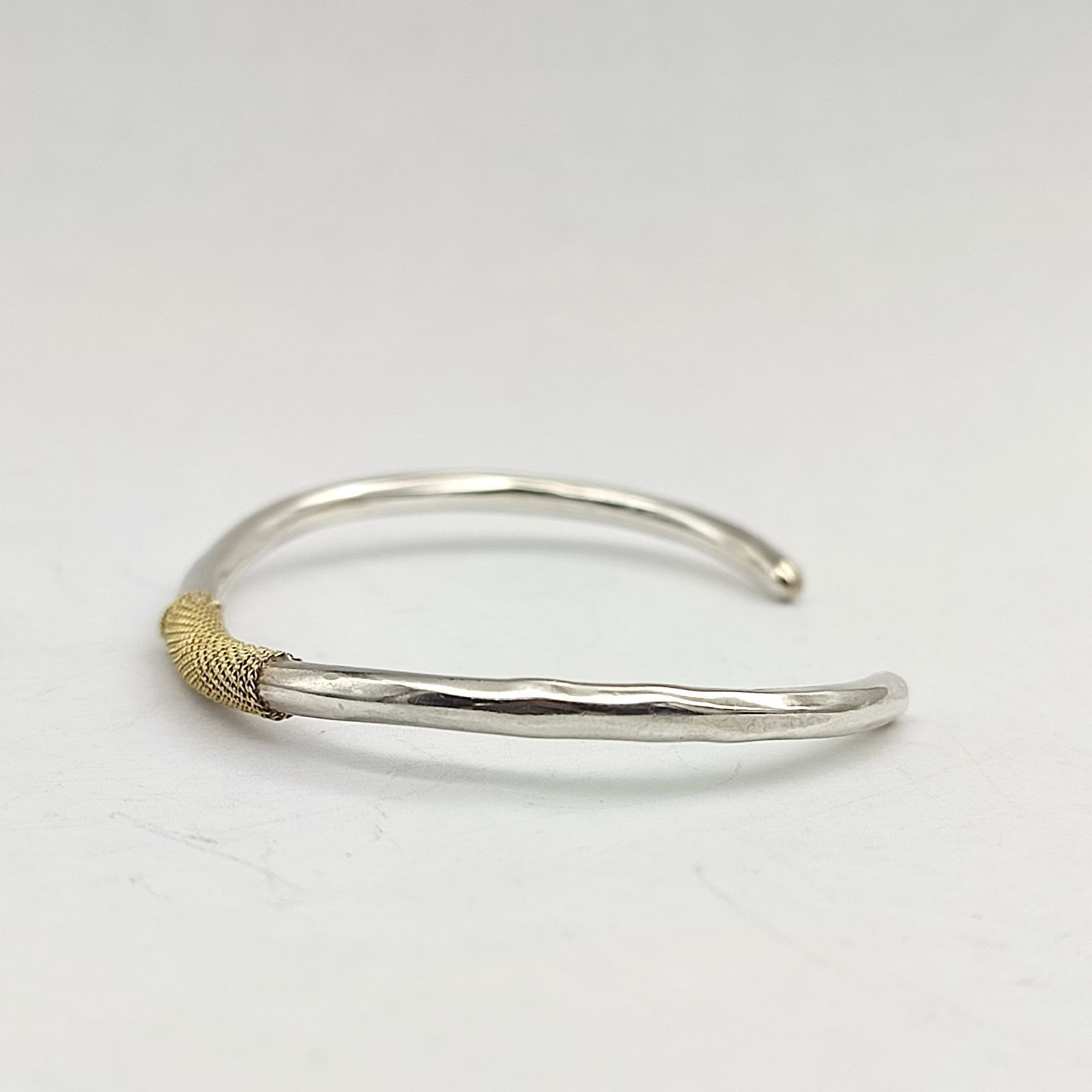 美品】203 Jewelry コンビバングル K18×シルバー925 SILVER 9.5g