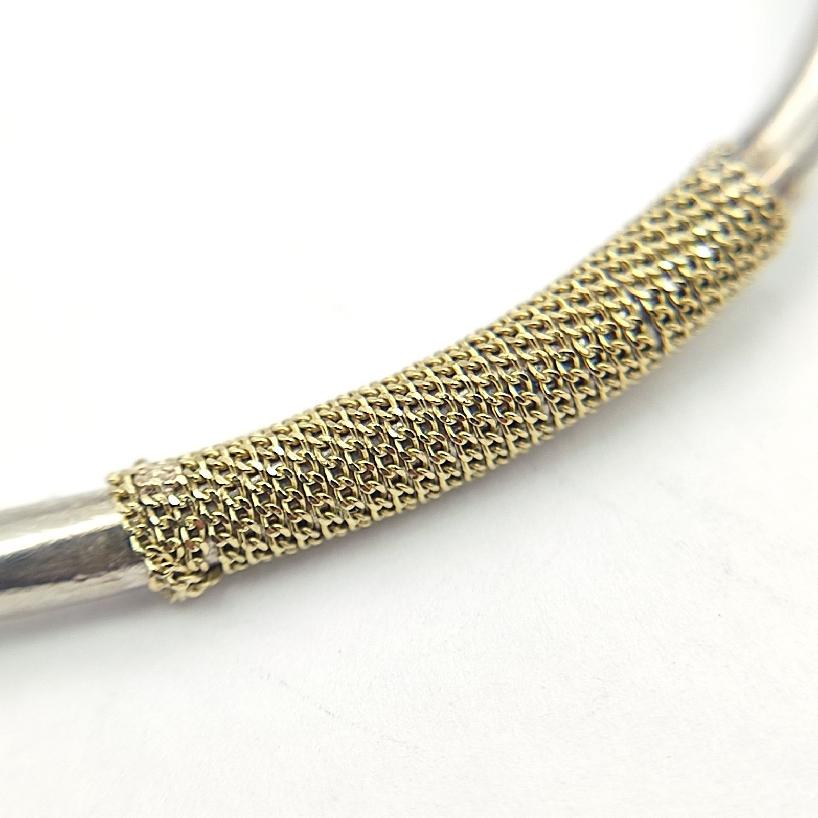 美品】203 Jewelry コンビバングル K18×シルバー925 SILVER 9.5g