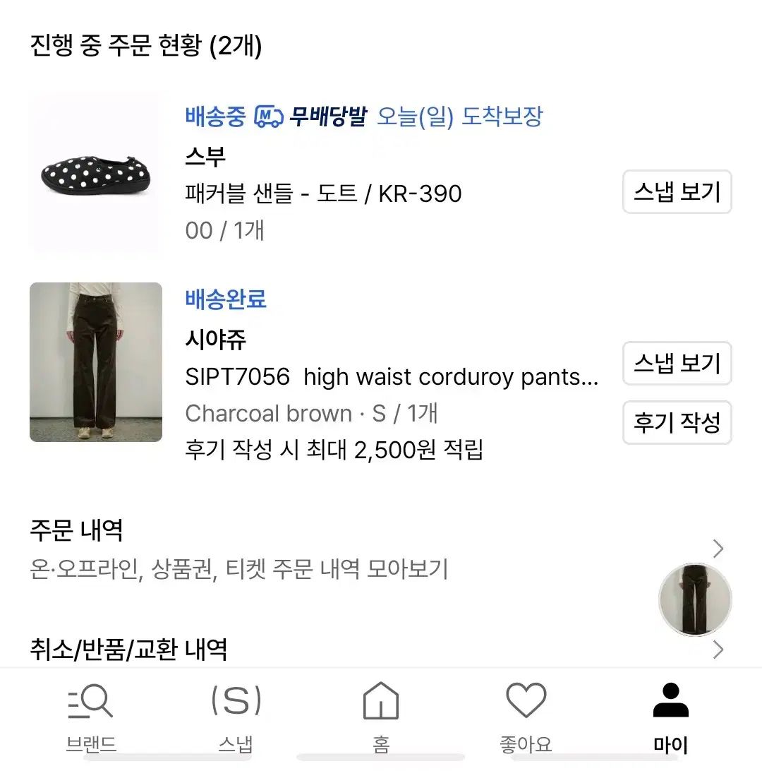 シヤージュ コーデュロイパンツ チャコールブラウン S