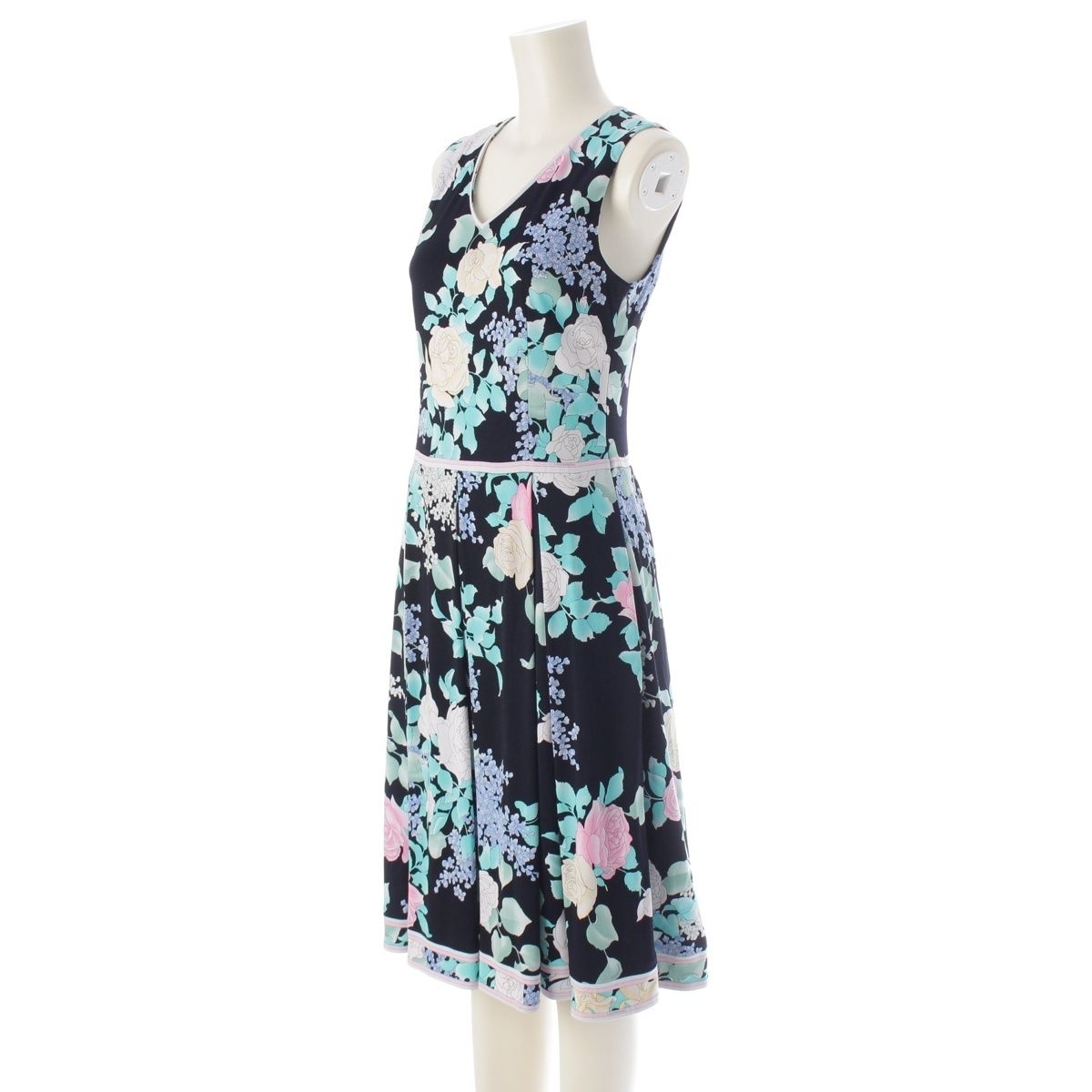 TADASHI SHOJI タダシ ショウジ ノースリーブワンピース 総レース 花柄