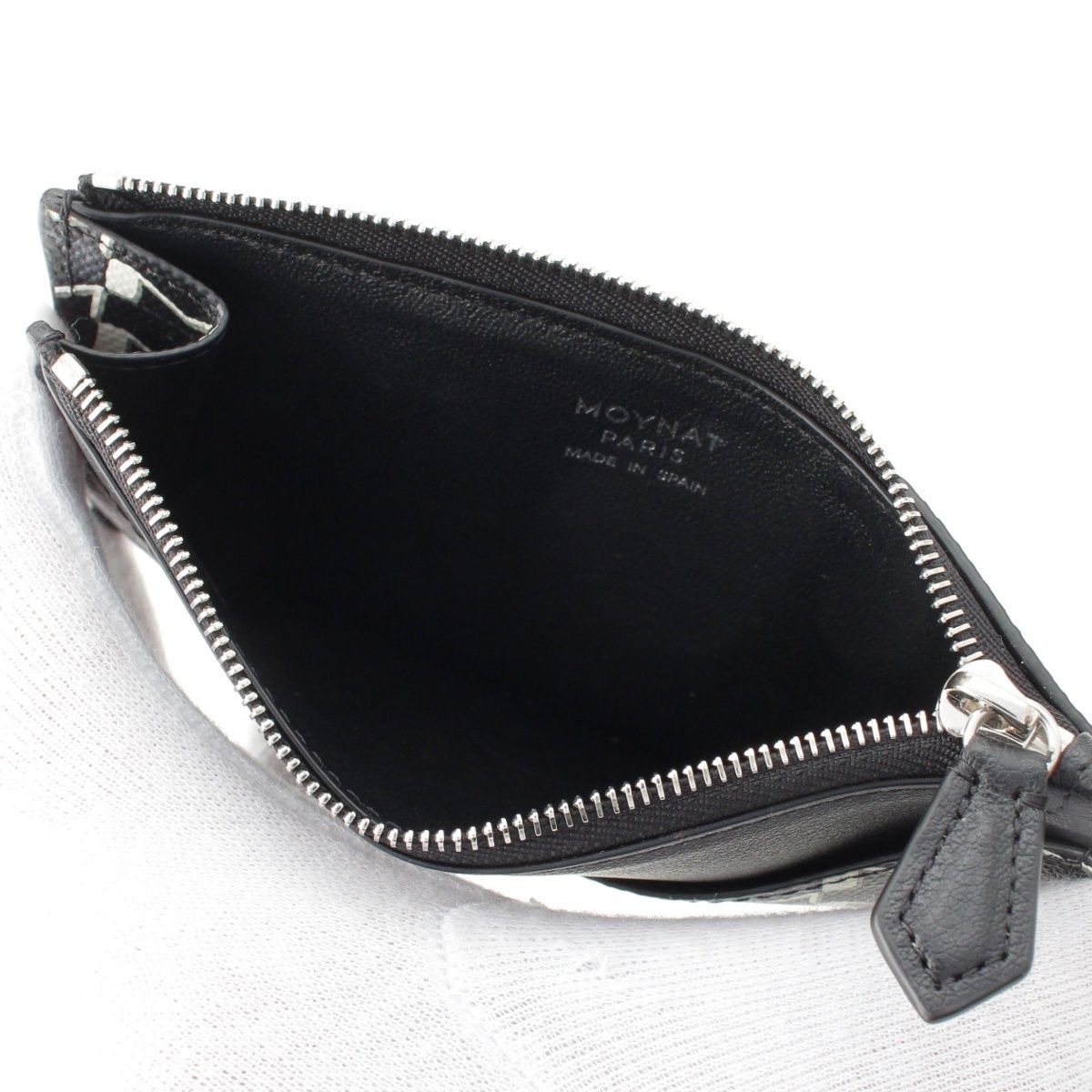  モワナ レザー TOILE フラグメント カードケース ブラック ホワイト 名刺入れ 小物