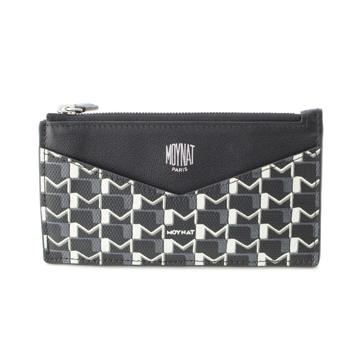 モワナ レザー TOILE フラグメント カードケース ブラック ホワイト