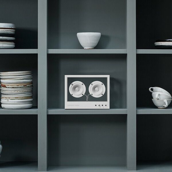  SMALL SPEAKER トランスペアレント スピーカー ホワイト TPS 02 Bluetooth対応 サラウンドスピーカー リアスピーカー サウンドバー ウーファー サラウンド