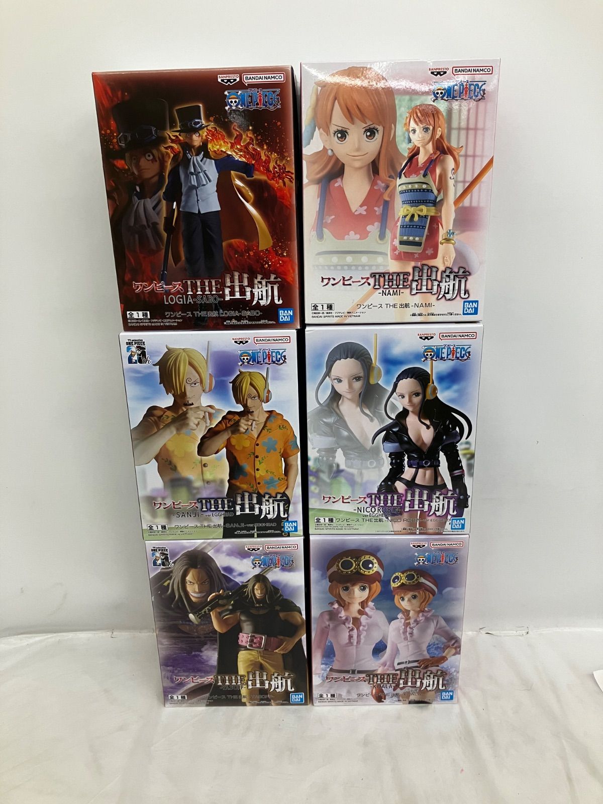 未開封 ONE PIECE ワンピース THE出航 フィギュア 6種 LFJ253 f099