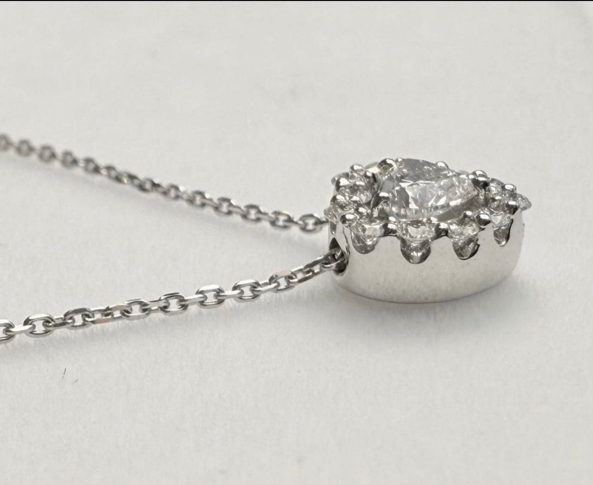  ダイヤモンド屋さんが手掛ける プラチナダイヤモンドネックレス ハートシェープ ルース(裸石) 原石 ビーズ アクセサリー道具 材料