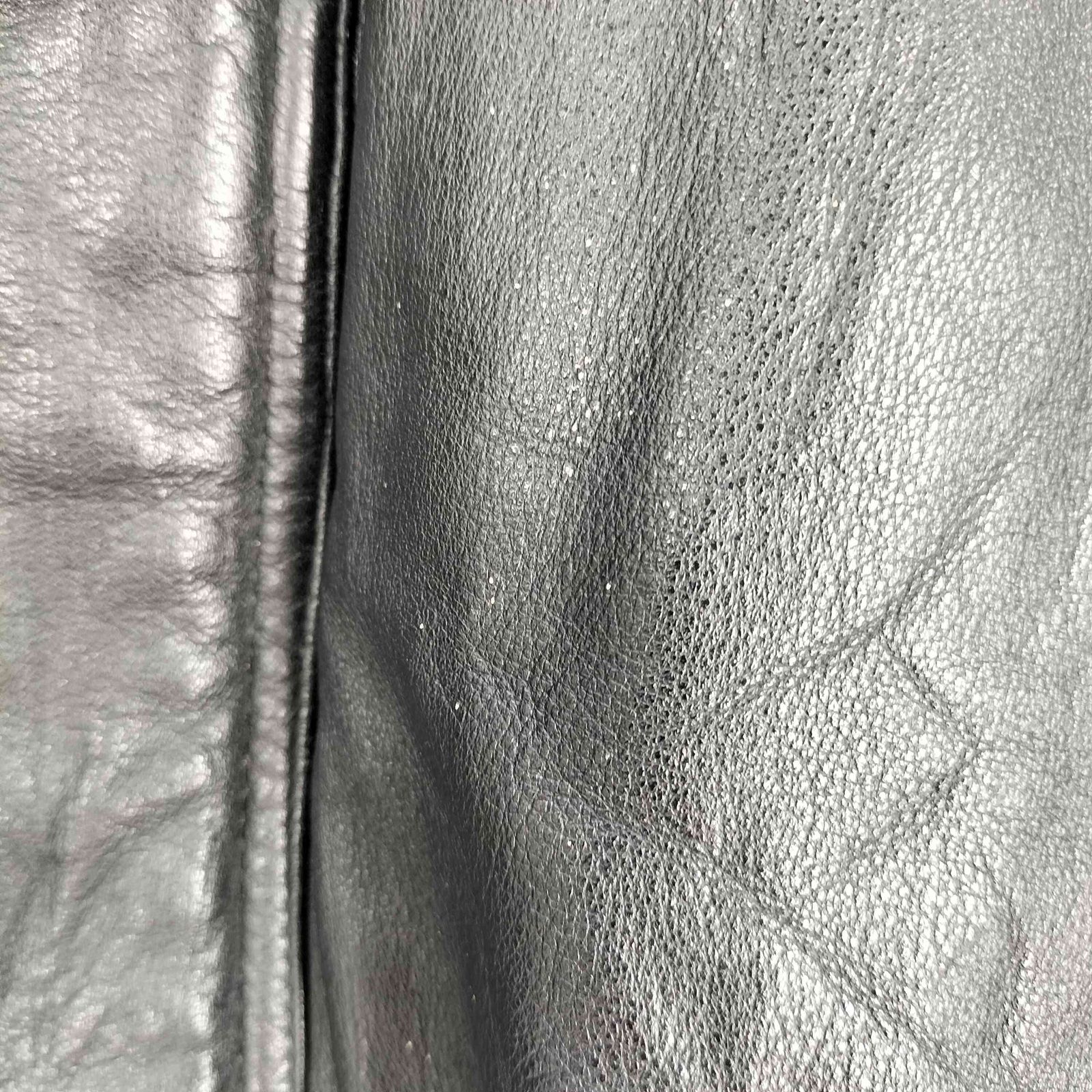 ユーズドフルギ USED古着 裏地キルティング カウレザー コート メンズ