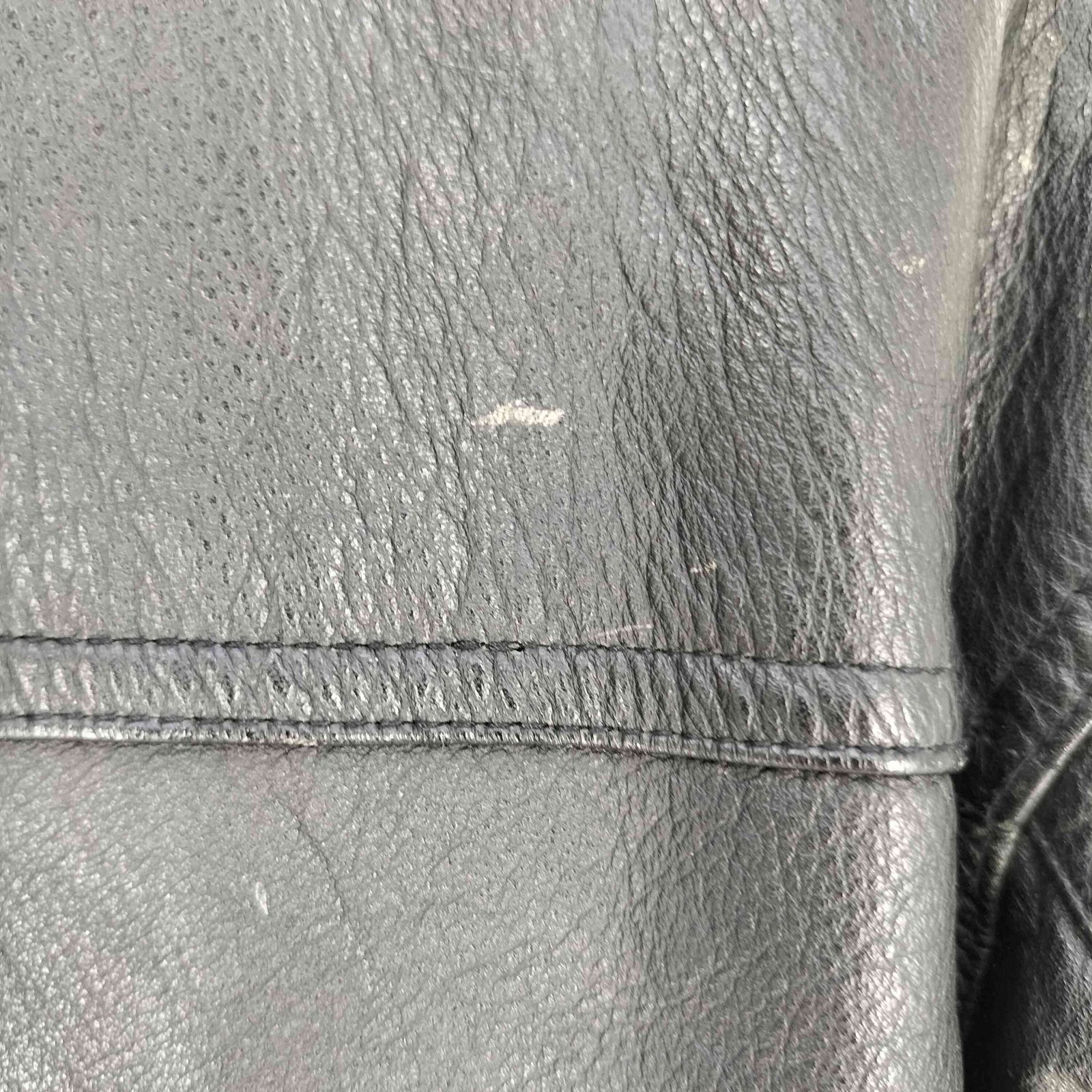 USED古着(ユーズドフルギ) {{WORLDWIDESTUDIO}} 裏地キルティング カウレザー コート メンズ import：M 【中古】【ブランド古着バズストア】 ユーズドフルギ USED古着 裏地キルティング カウレザー コート メンズ