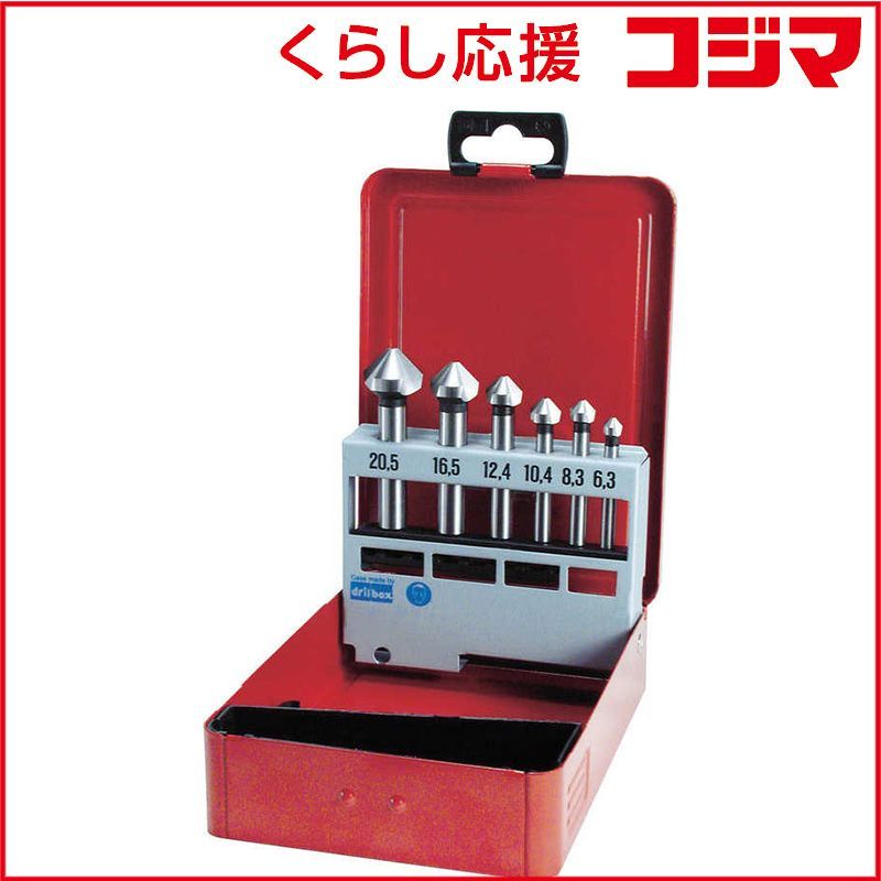 トラスコ中山 TRUSCO カウンターシンクセット ハイス 6本組 TCSHS