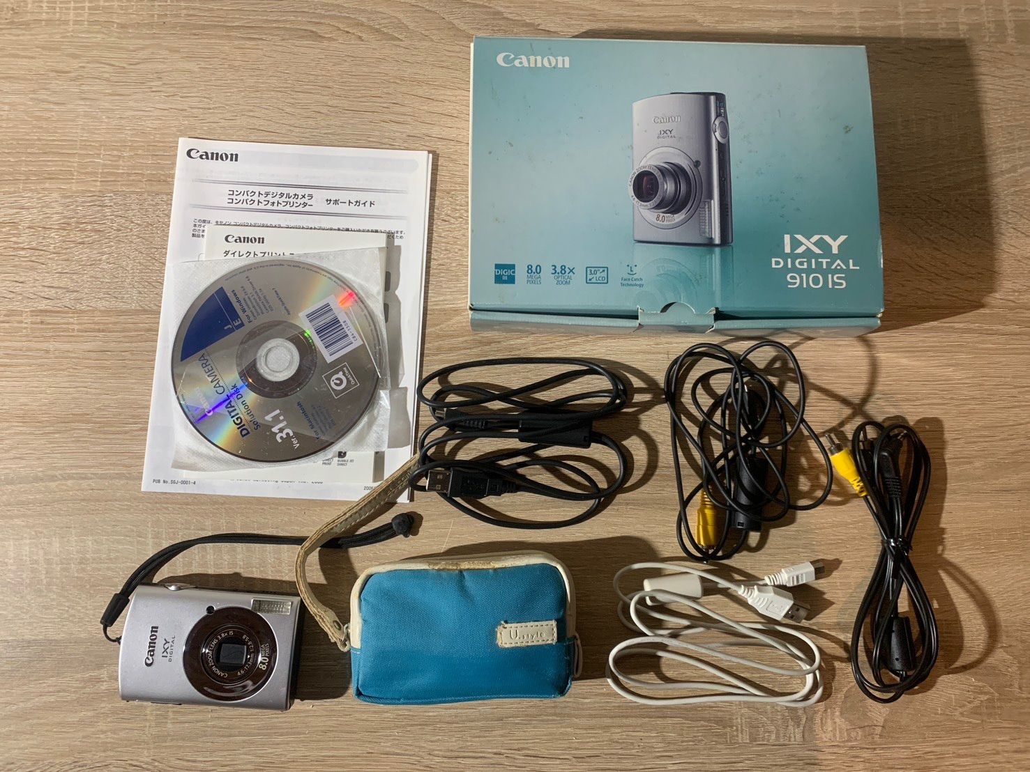 6433 Canon IXY DIGITAL 910 IS シルバー デジカメ 動作確認済み 美品