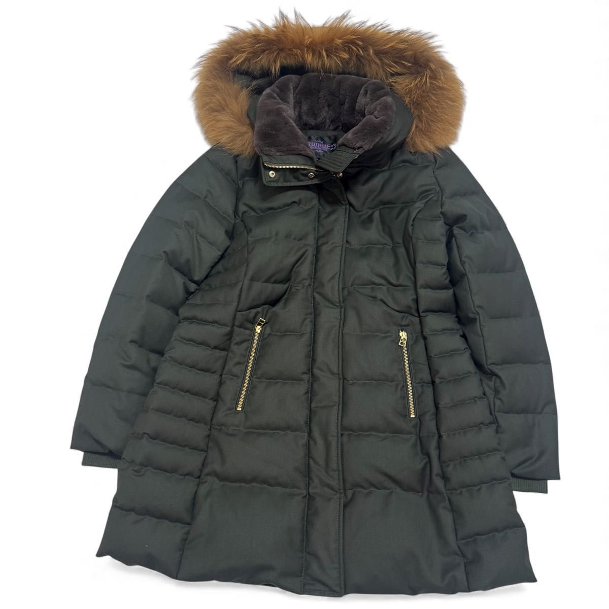 RUIRUE BOUTIQUE ルイルエブティック ダウンコート サイドジップ 