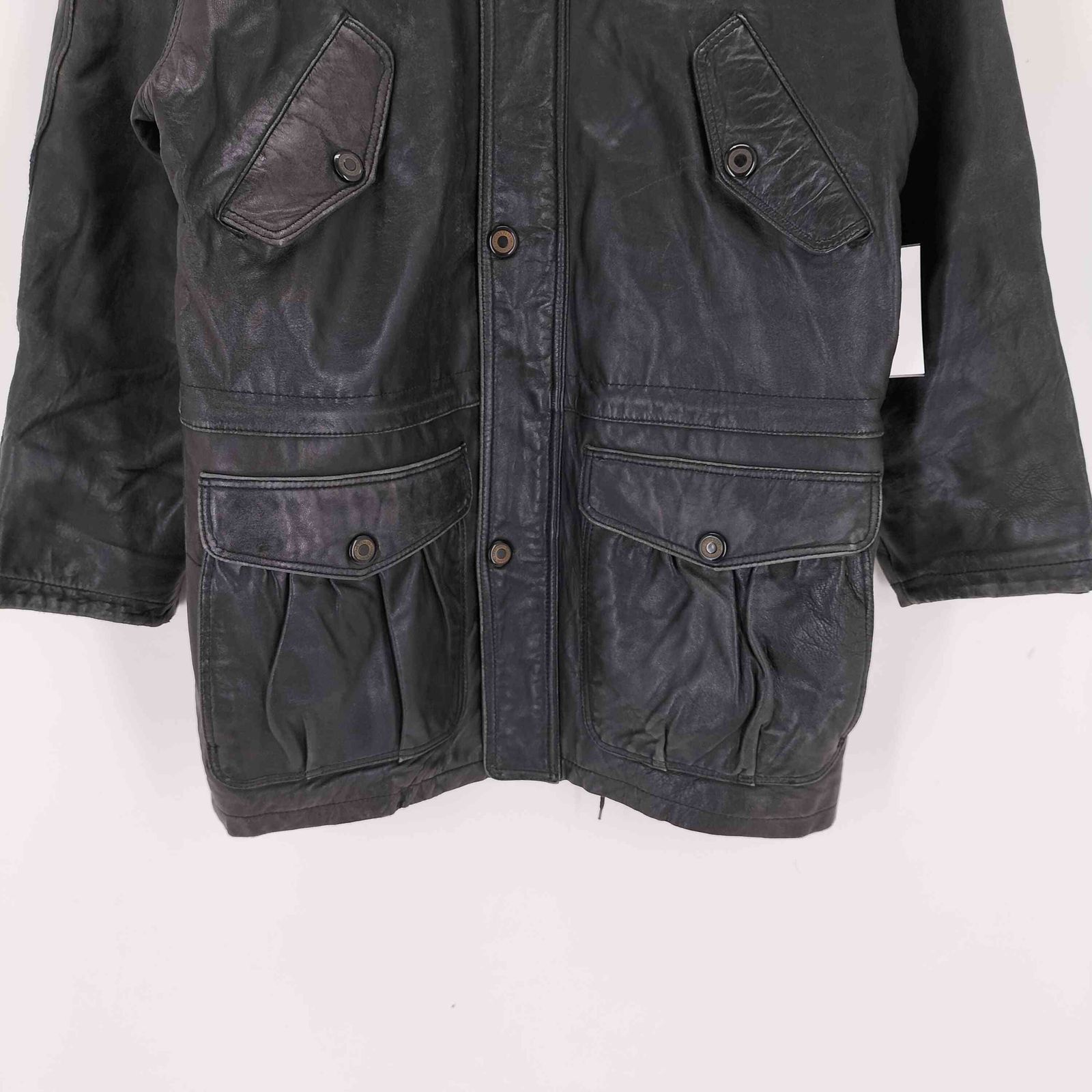 USED古着(ユーズドフルギ) {{Sub Urban}}裏地総柄 ラムレザーコート メンズ JPN：L 【中古】【ブランド古着バズストア】 ユーズドフルギ USED古着 {{Sub Urban}}裏地総柄 ラムレザーコート