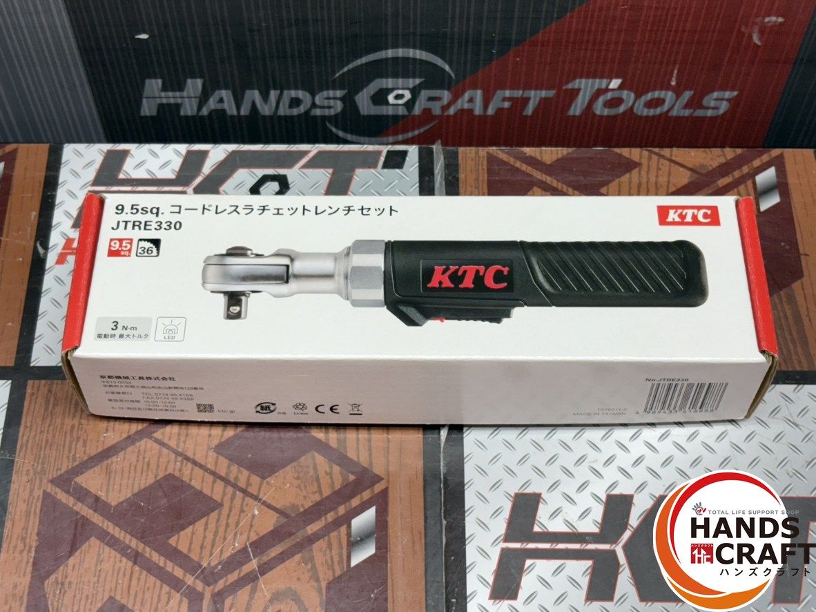  〇 KTC JTRE 330 9.5 sq.コードレスラチェットレンチセット ハンズクラフト佐賀 その他 電動工具 エア工具