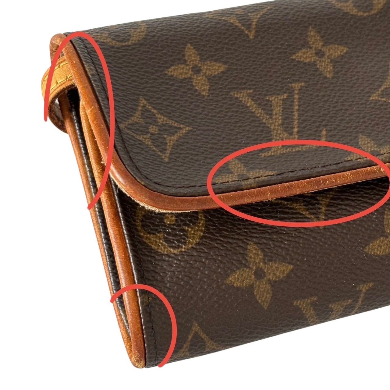 LOUIS VUITTON ルイヴィトン ショルダーバッグ 茶 モノグラム