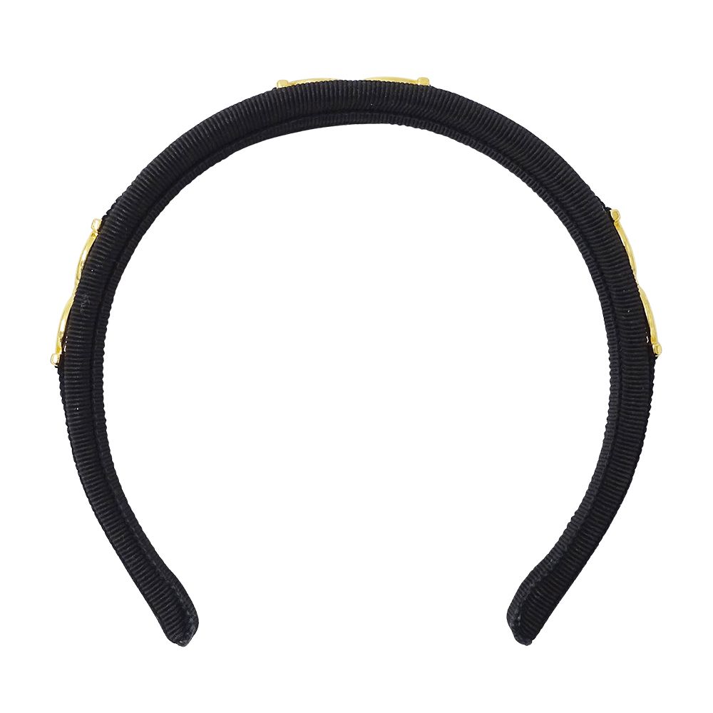 フェラガモ Ferragamo カチューシャ レディース ブランド ガンチーニ グログランリボン ブラック 黒 おしゃれ かわいい 太め