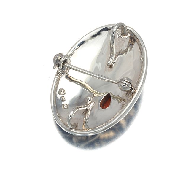 碌山 ロクザン SILVER925 珊瑚 コーラル フラミンゴ ブローチ 碌山 ロクザン SILVER925 珊瑚 コーラル フラミンゴ ブローチ