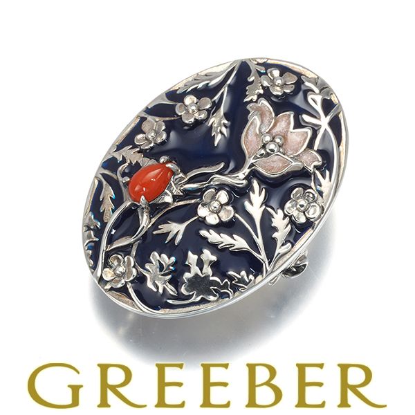 未使用品 碌山 赤珊瑚 シルバー ブローチ 兼 ペンダント 未使用品 碌山 赤珊瑚 シルバー ブローチ 兼 ペンダント 碌山 ブローチ