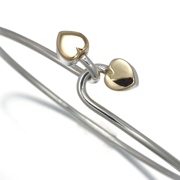 ティファニー ブレスレット ヴィンテージ ダブルハート フック