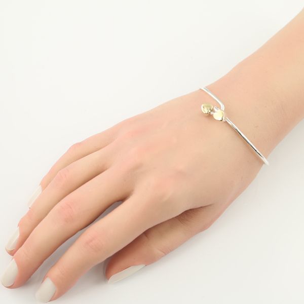 ティファニー ブレスレット ヴィンテージ ダブルハート フック