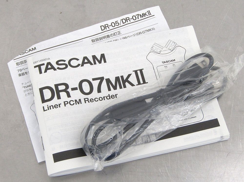  TASCAM タスカム リニアPCMレコーダー 24 bit 96 kHz対応 ブラック DR 07 MKII ハンディレコーダー 配信機器 PA機器 レコーディング機器