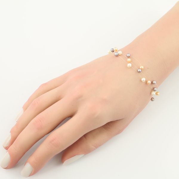 田崎真珠　TASAKI　タサキ　可愛いオレンジカラーパールブレスレット　K18Y 田崎真珠 TASAKI タサキ 可愛いオレンジカラーパールブレスレット K18Y