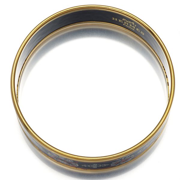 エルメス ブレスレット エマイユ 馬 ウマ GM バングル エナメル