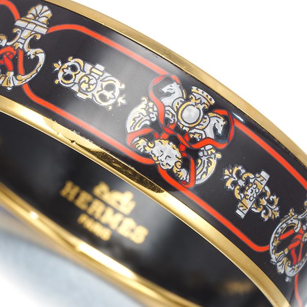 エルメス ブレスレット エマイユ 馬 ウマ GM バングル エナメル