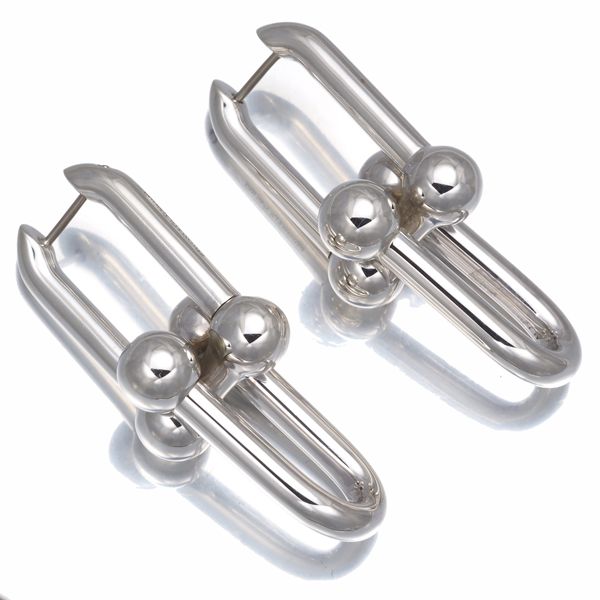 ティファニー ピアス ハードウェア リンク エクストララージ シルバー