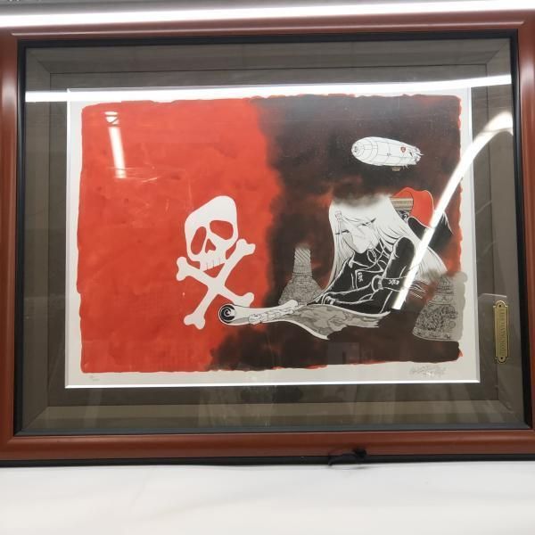 アート クイーン エメラルダス 松本零士直筆サイン･シリアルナンバー入り シルクスクリーン 開封品 エメラルダス伝説 97