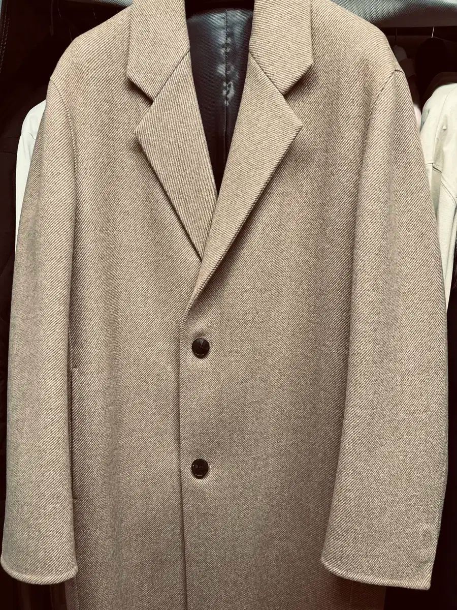 46サイズ MAMAGARI ツイル ベージュ ローブコート