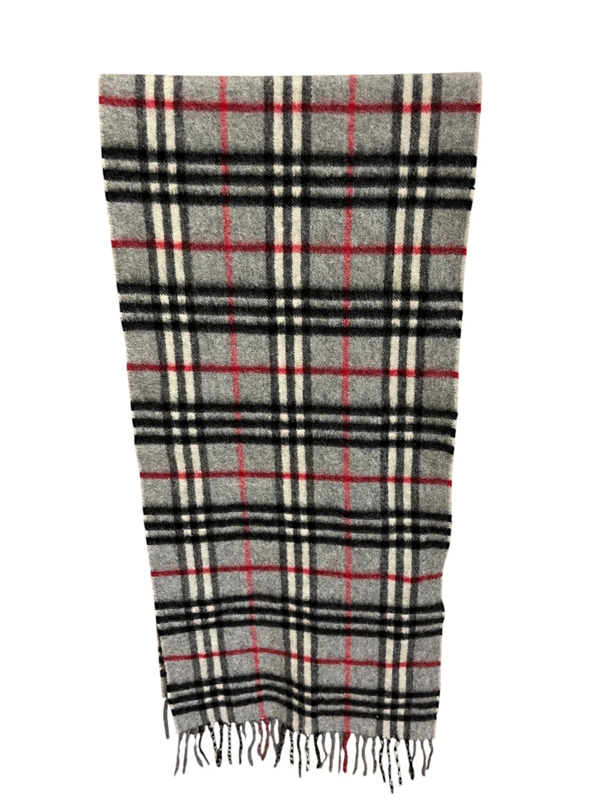RE327 【美品】Burberrys バーバリー チェック柄 カシミヤ100