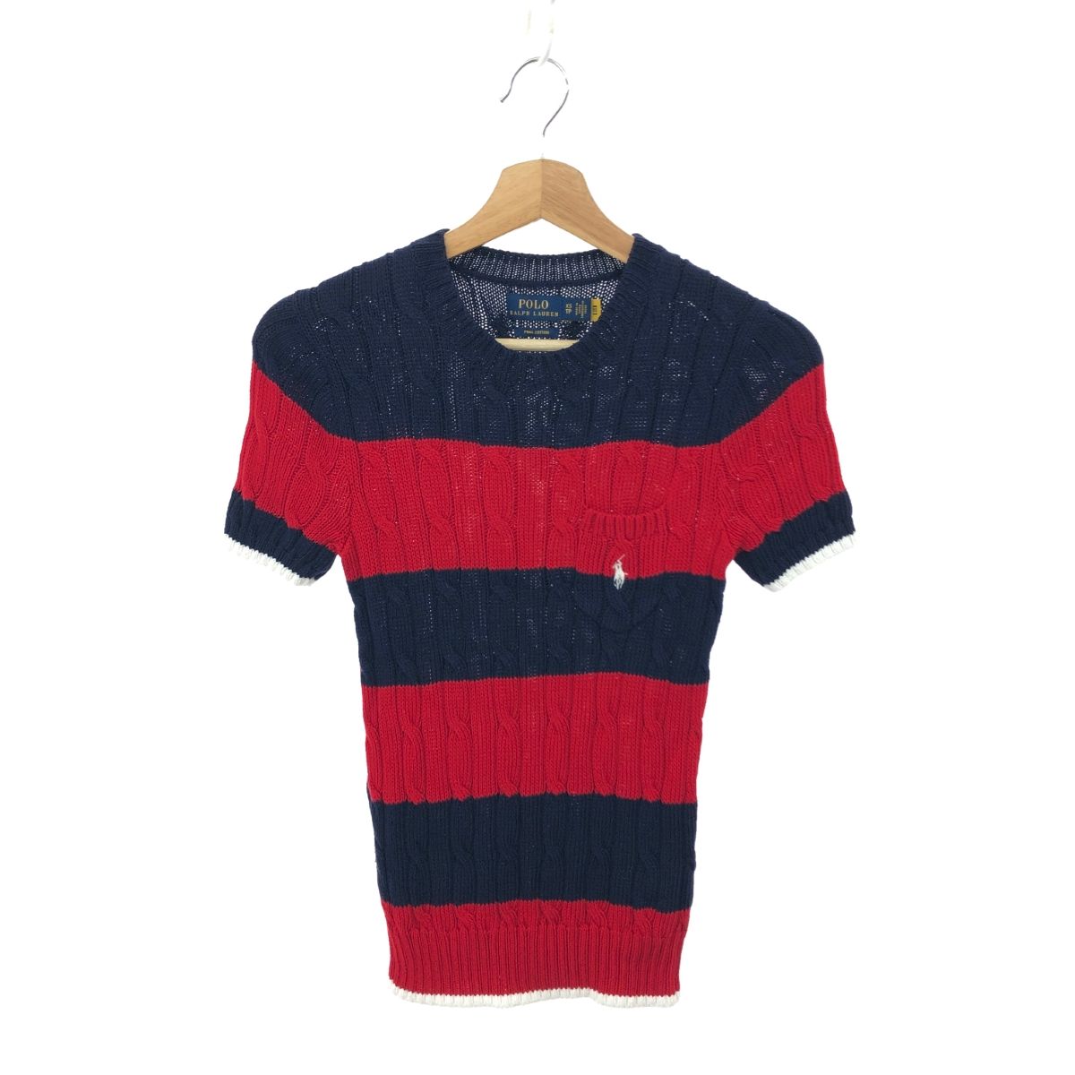 POLO RALPH LAUREN ポロラルフローレン 半袖ニット サイズ:XS コットン