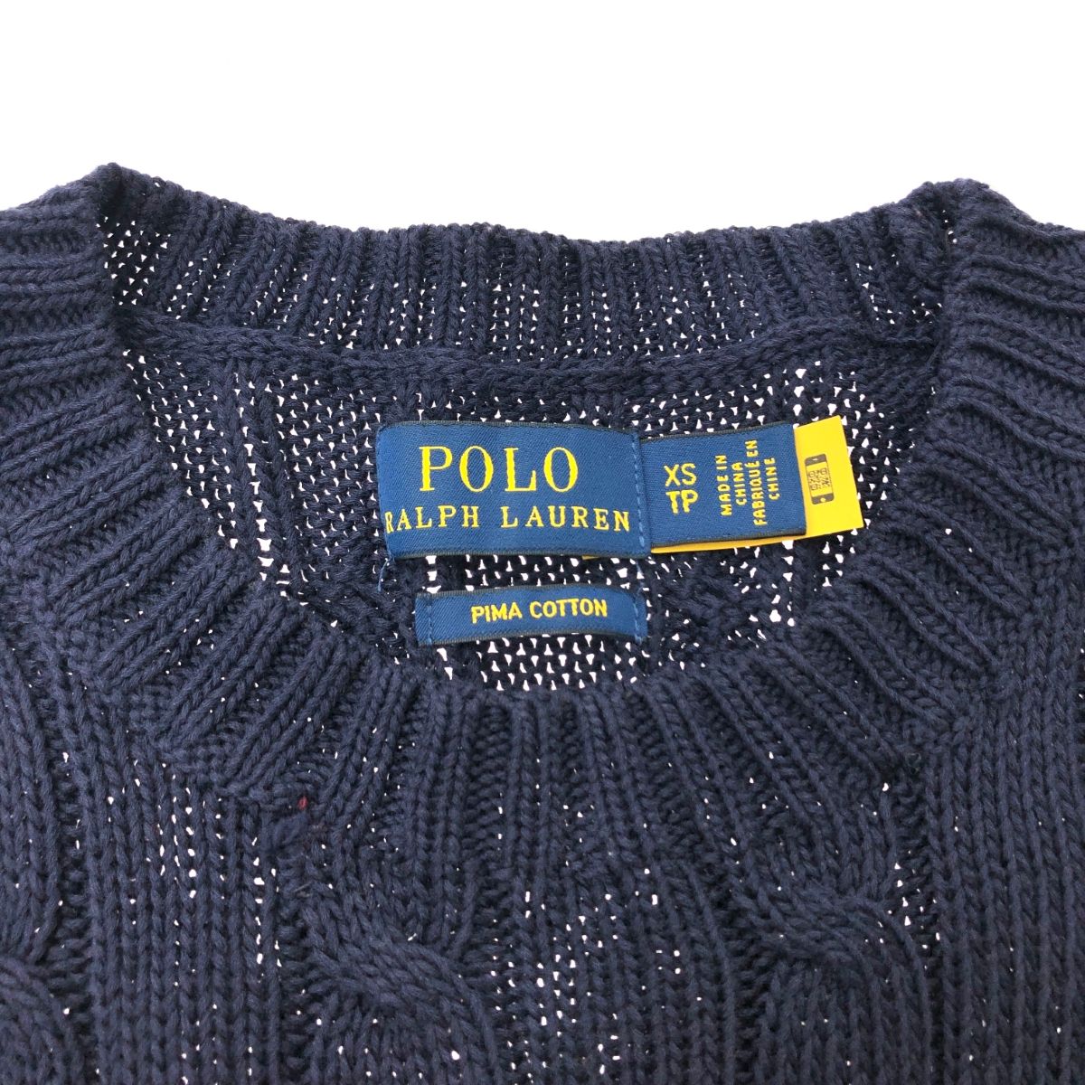 POLO RALPH LAUREN ポロラルフローレン 半袖ニット サイズ:XS コットン