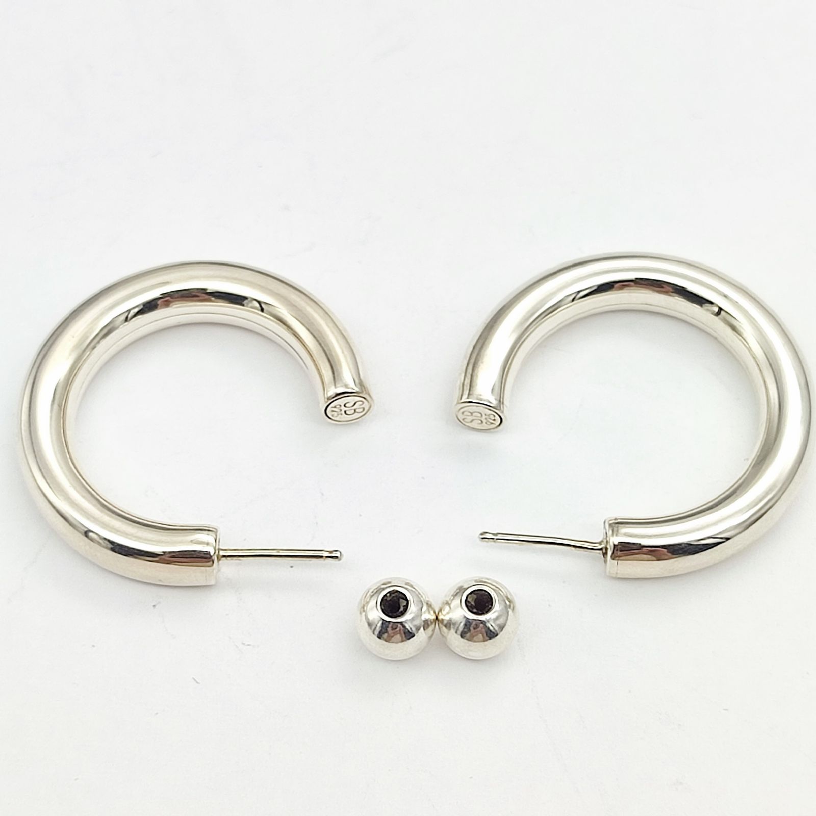 ソフィブハイSOPHIE BUHAI シルバー フープピアス925 最高 の