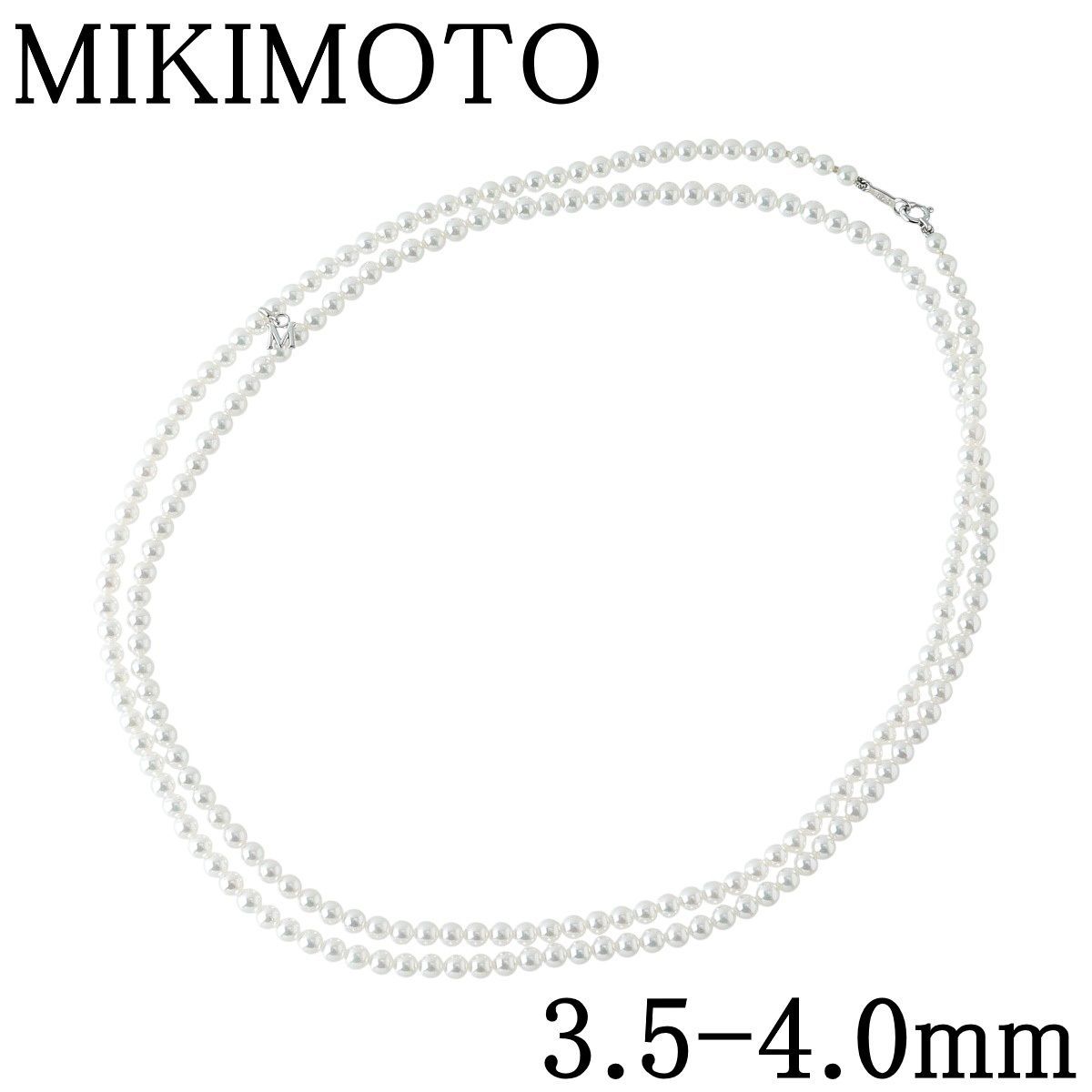 MIKIMOTO アコヤベビーパールネックレス SV MIKIMOTO ミキモト ベビーパール あこやネックレス 4.5mm珠 38cm