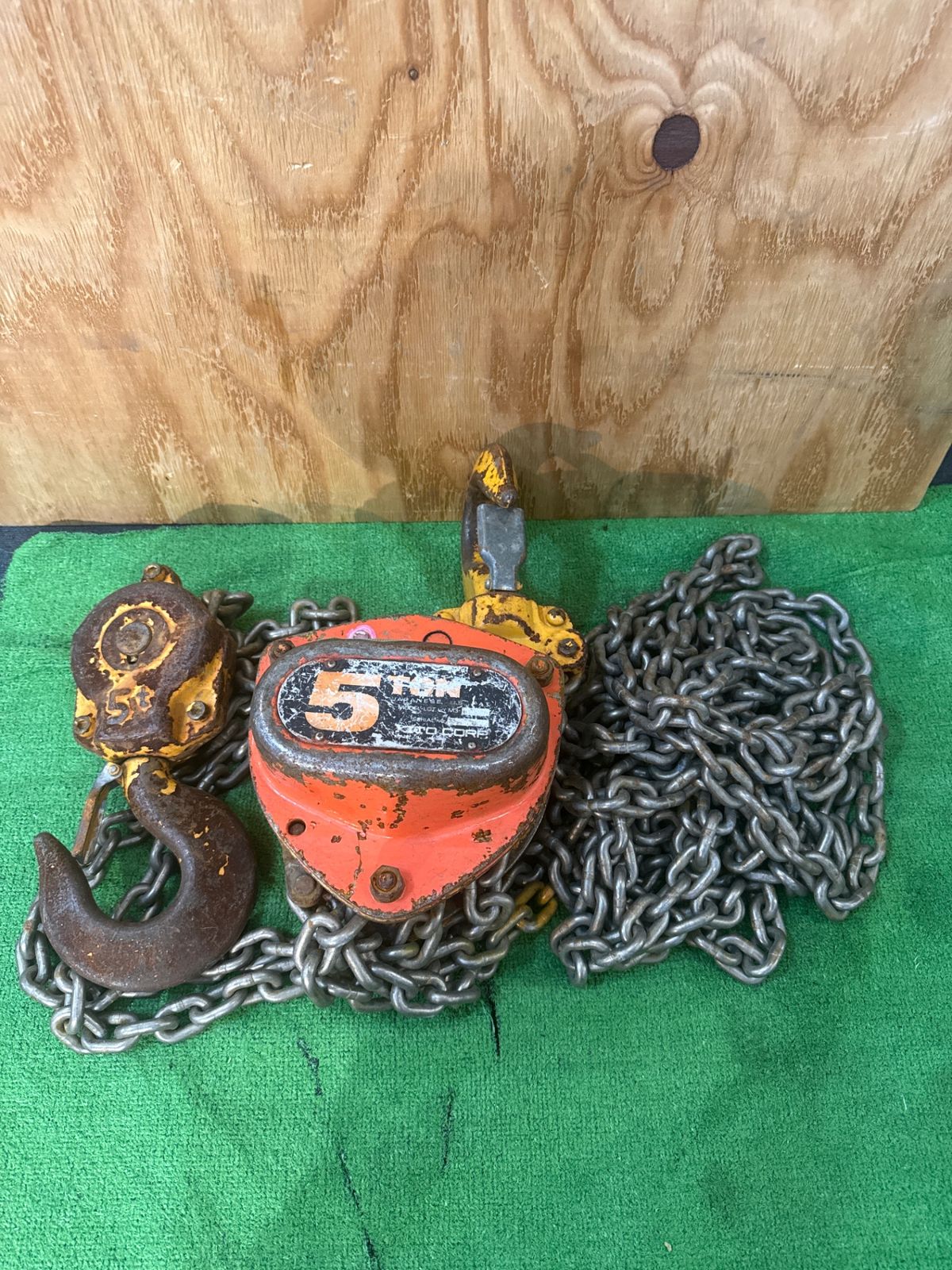 KITO 型式不明 チェーンブロック 5t 現状品