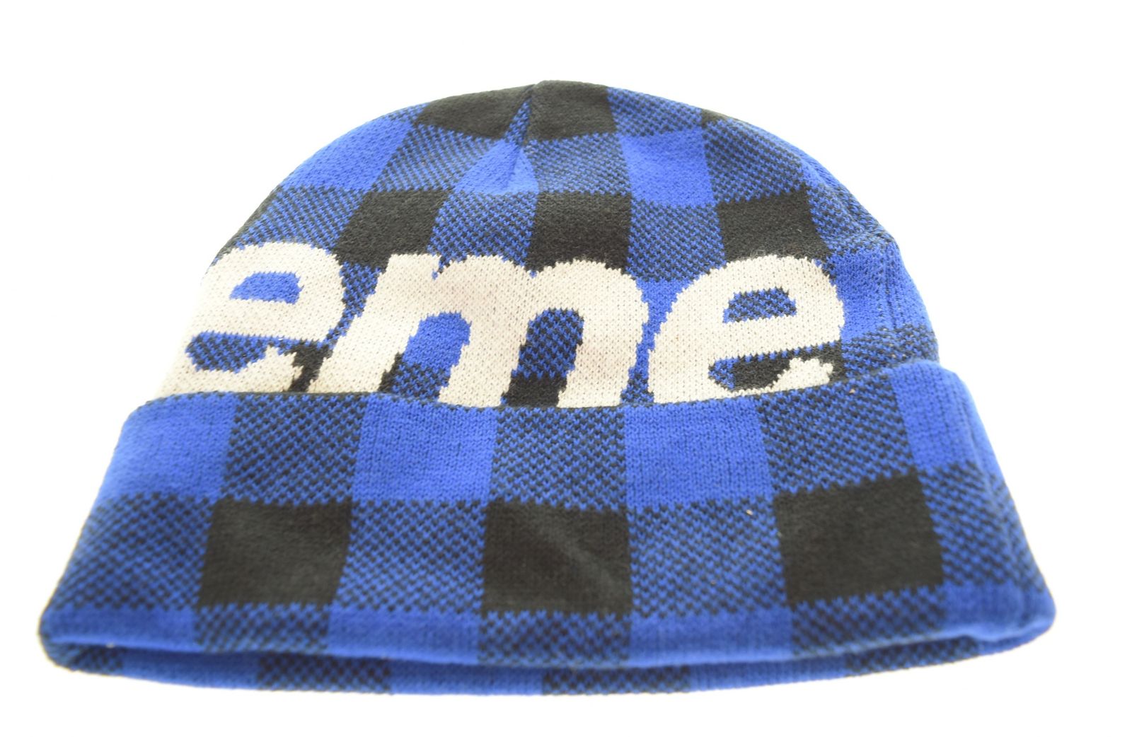 シュプリーム SUPREME 20 AW Big Logo Beanie ビッグロゴ ビーニー ニット帽 チェック 帽子 メンズ帽子 103 H-79
