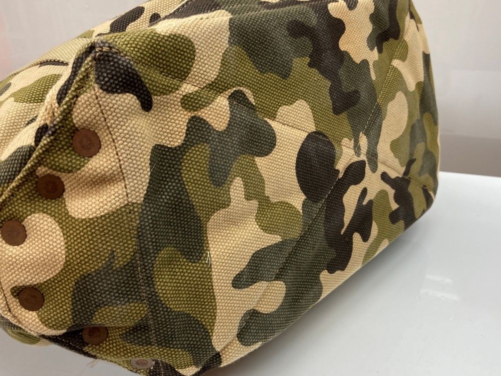 ダブルアールエル RRL TOTE BAG トート バッグ キャンバス カモ柄 迷彩