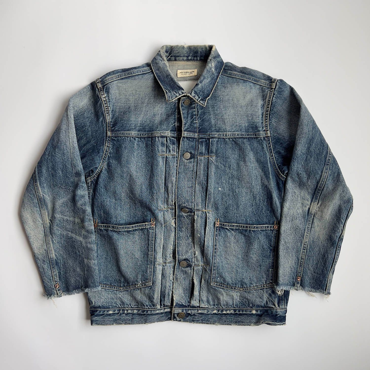 Ron Herman ロンハーマン カットオフ ヴィンテージ加工 デニムジャケット サイズM 古着