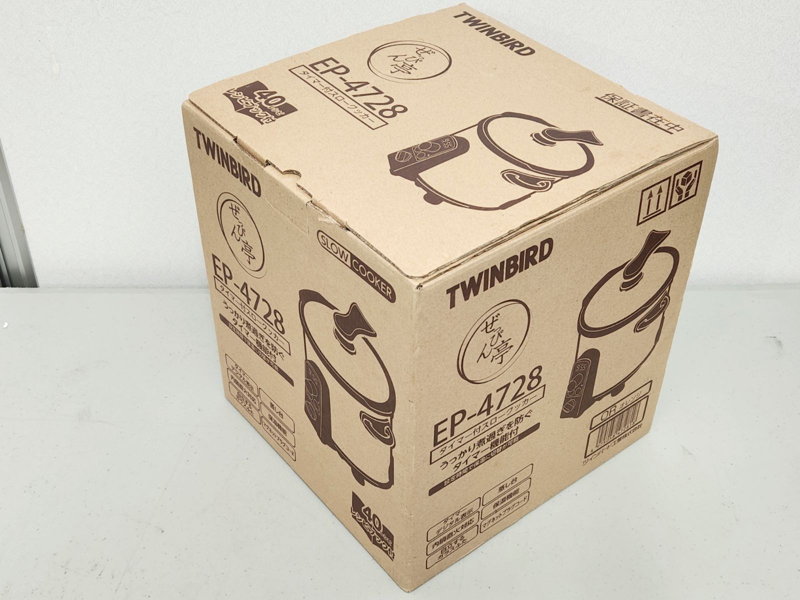 TWINBIRD ぜっぴん亭 タイマー付きスロークッカー EP-4728 Amazon | ツインバード タイマー付きスロークッカー ぜっぴん亭 EP