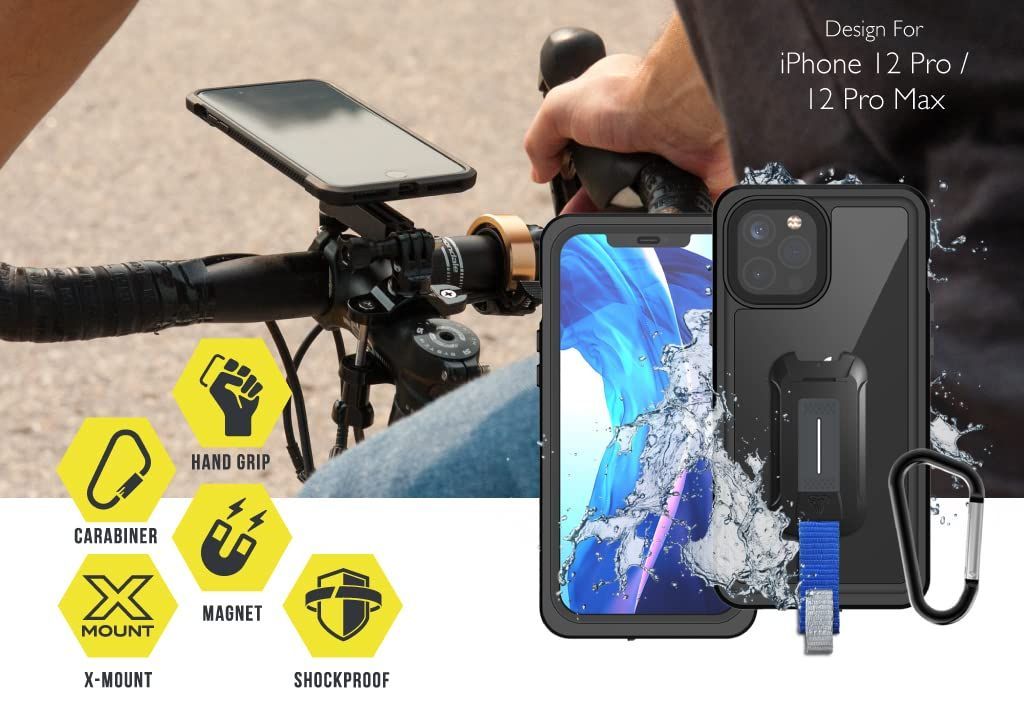  ARMOR X iPhone 12 Pro用ケース IP 68 Waterproof Protective Case ブラック MX IPH PRO Black その他 スマホアクセサリー