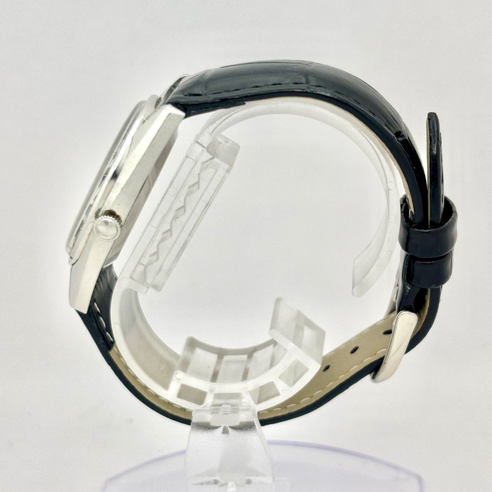 稼働 SEIKO セイコー LOAD MATIC ロードマチック LM 機械式 自動巻き メンズ 腕時計 デイト シルバー 5605 7020 130574 ベルト