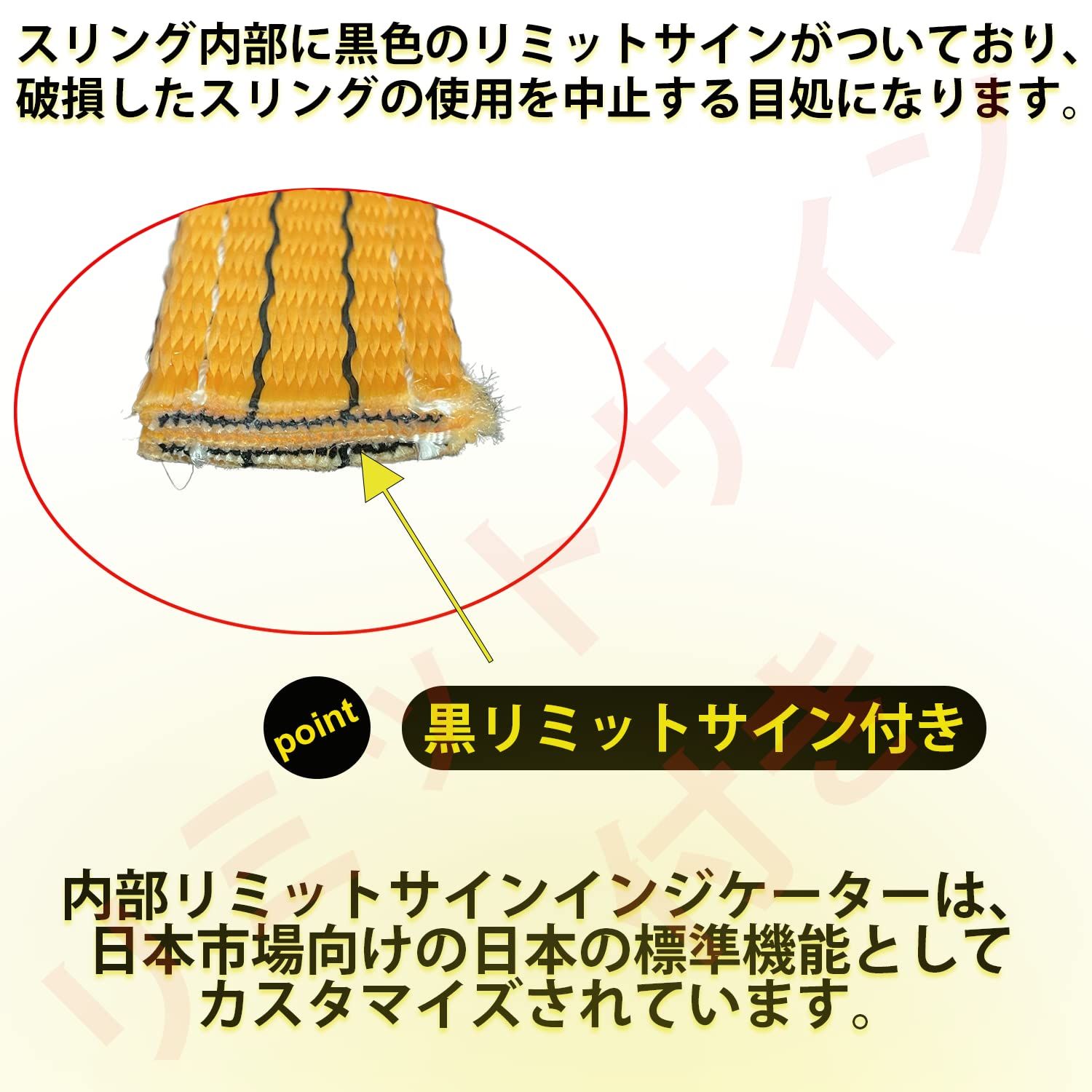 牽引 ヘリックス 吊上げ ナイロンスリング 1.25T 使用荷重1250kg 作業