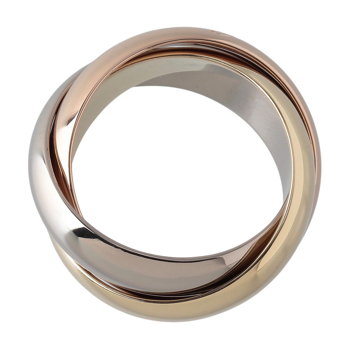 カルティエ トリニティ リング XL 48 750 PG WG YG スリー 箱 仕上げ済 Cartier 23603