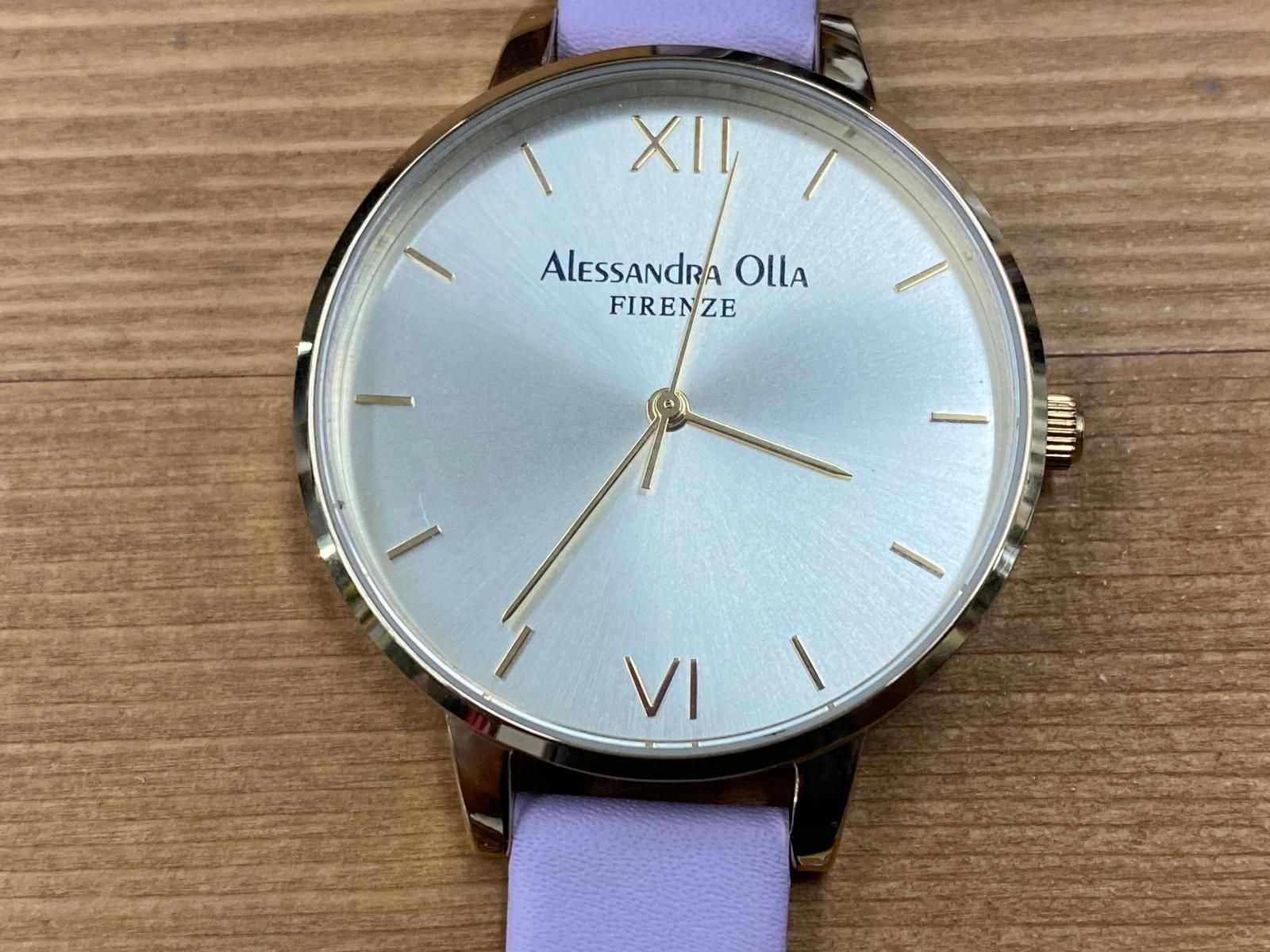 Alessandra Olla 腕時計 スワロフスキー ラインストーン 大特価