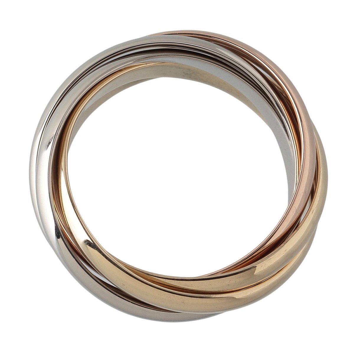 カルティエ トリニティ リング 5連 51 750 PG WG YG スリー 仕上げ済 Cartier 23631