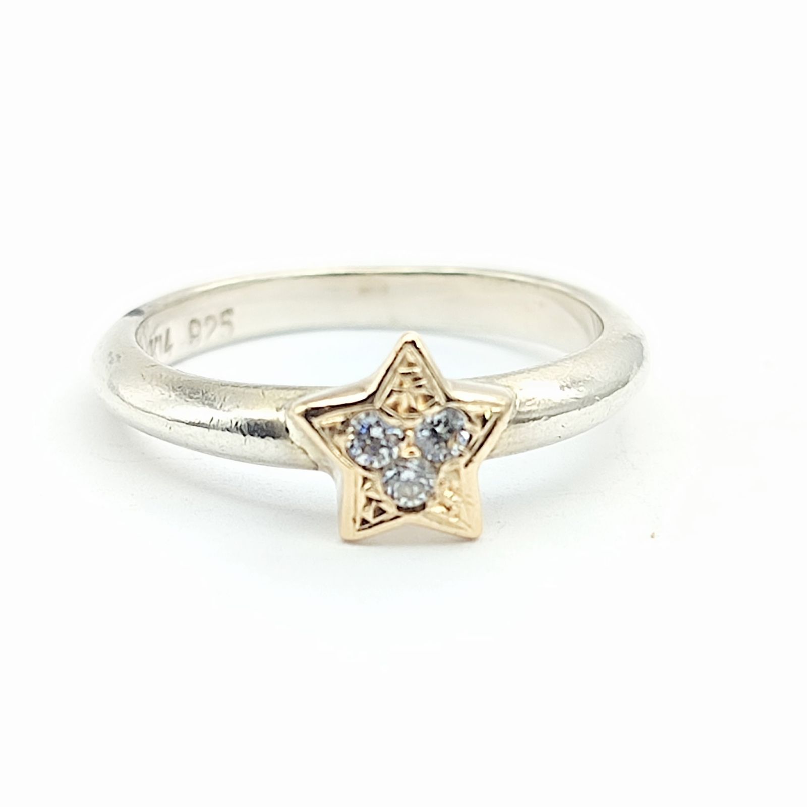 美品】STAR JEWELRY スタージュエリー スターデザインリング K14 