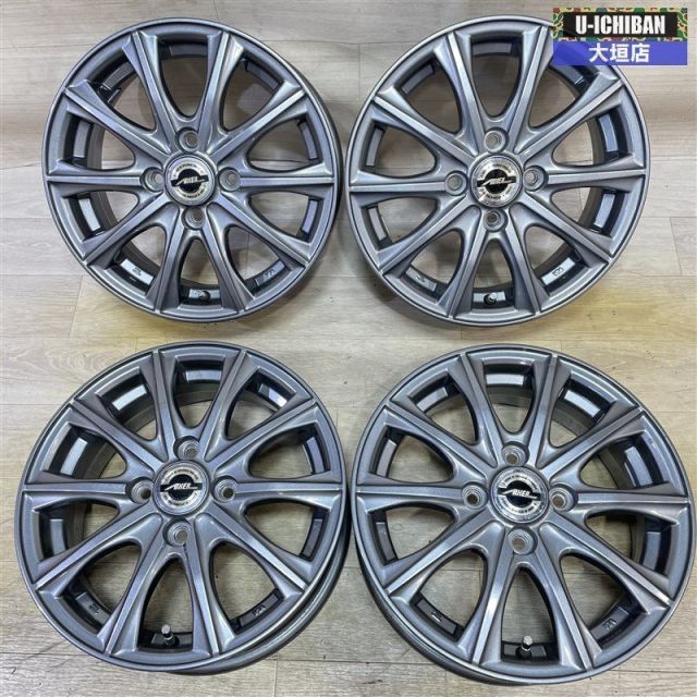 げ フィット マーチ Z 11キューブ 等 アクセルフォー 5 14 50 4 H 100 14インチ ホイール 4本セット _002 R