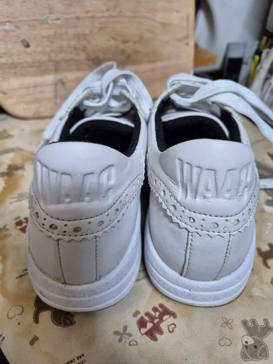 WAAC GOLF 白 ウイングチップ スタイル ゴルフシューズ 245