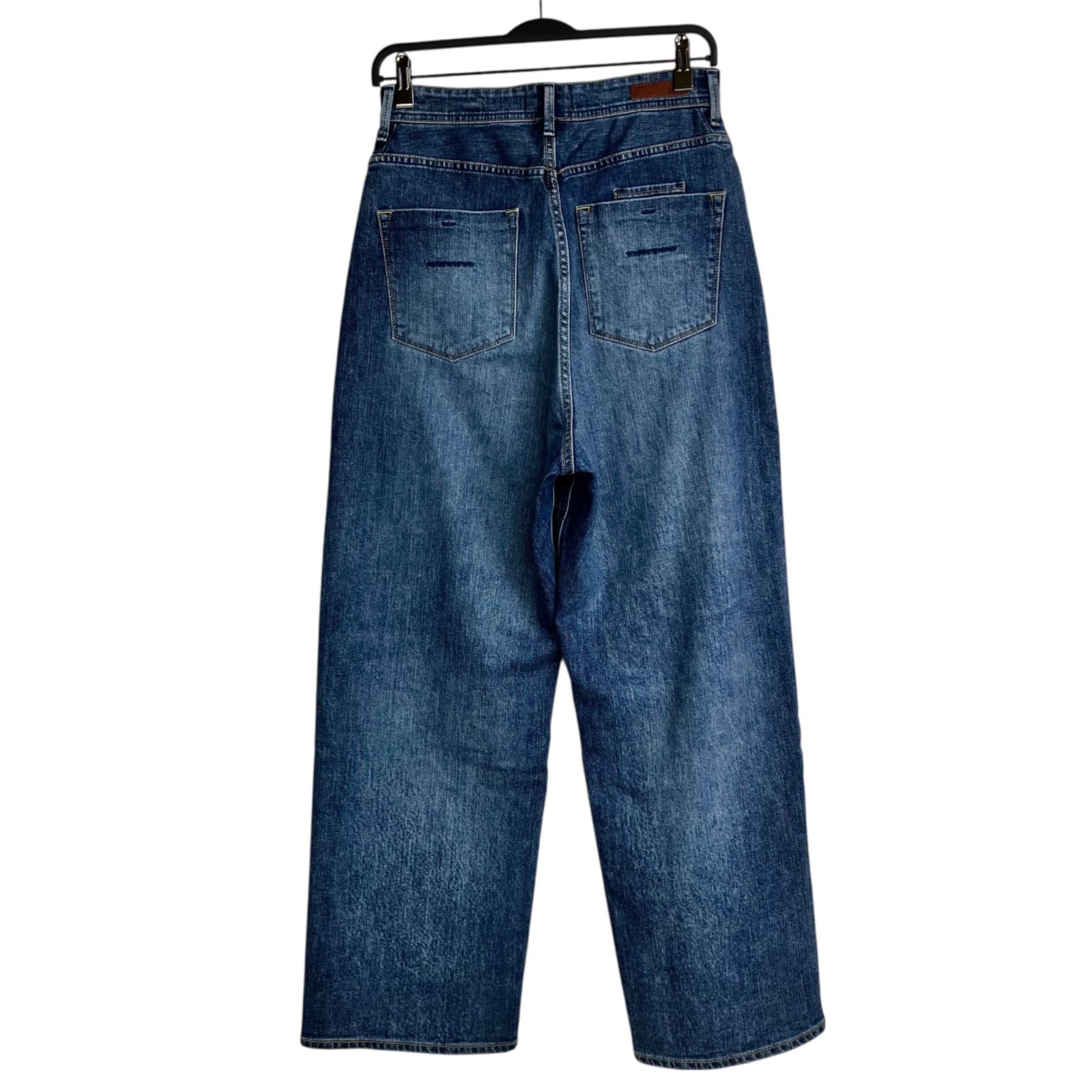 YANUK ルーズストレート JOAN 27 SUB ブルー青 ヤヌーク コットン